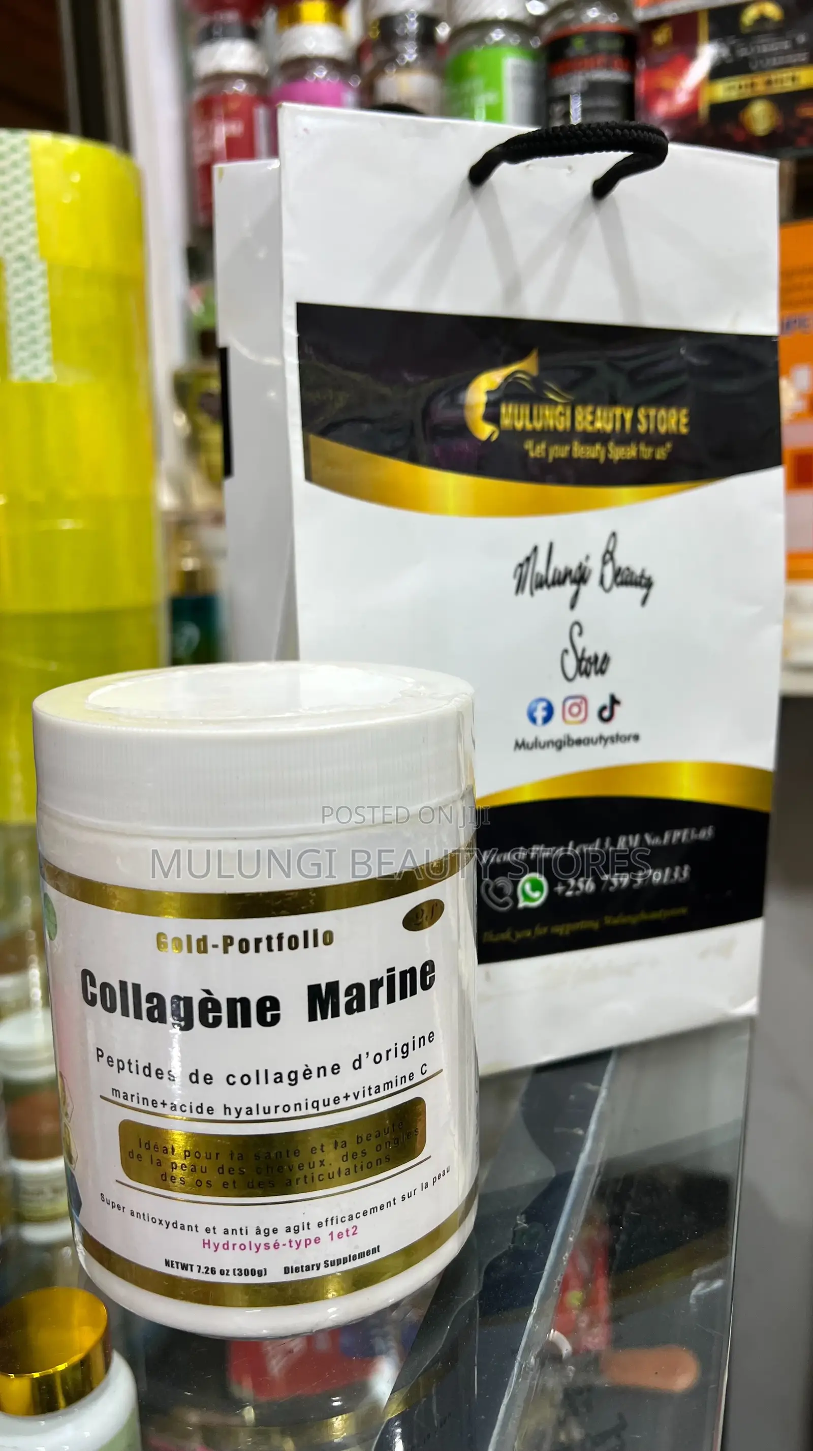 Gold-Portfolio USA Marine Collagen Peptide Vitamin C + Hyaluroni Acid