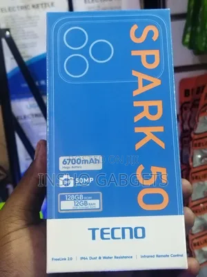 New Tecno Spark 50 128 GB Black