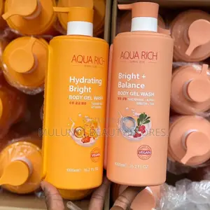 Aqua Rich Body Gel Wash Bottles in 1000ml Sizes