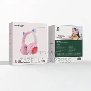 Greenlion GK400 Kids Wireless Headphones Cat Ears, 8 Hours