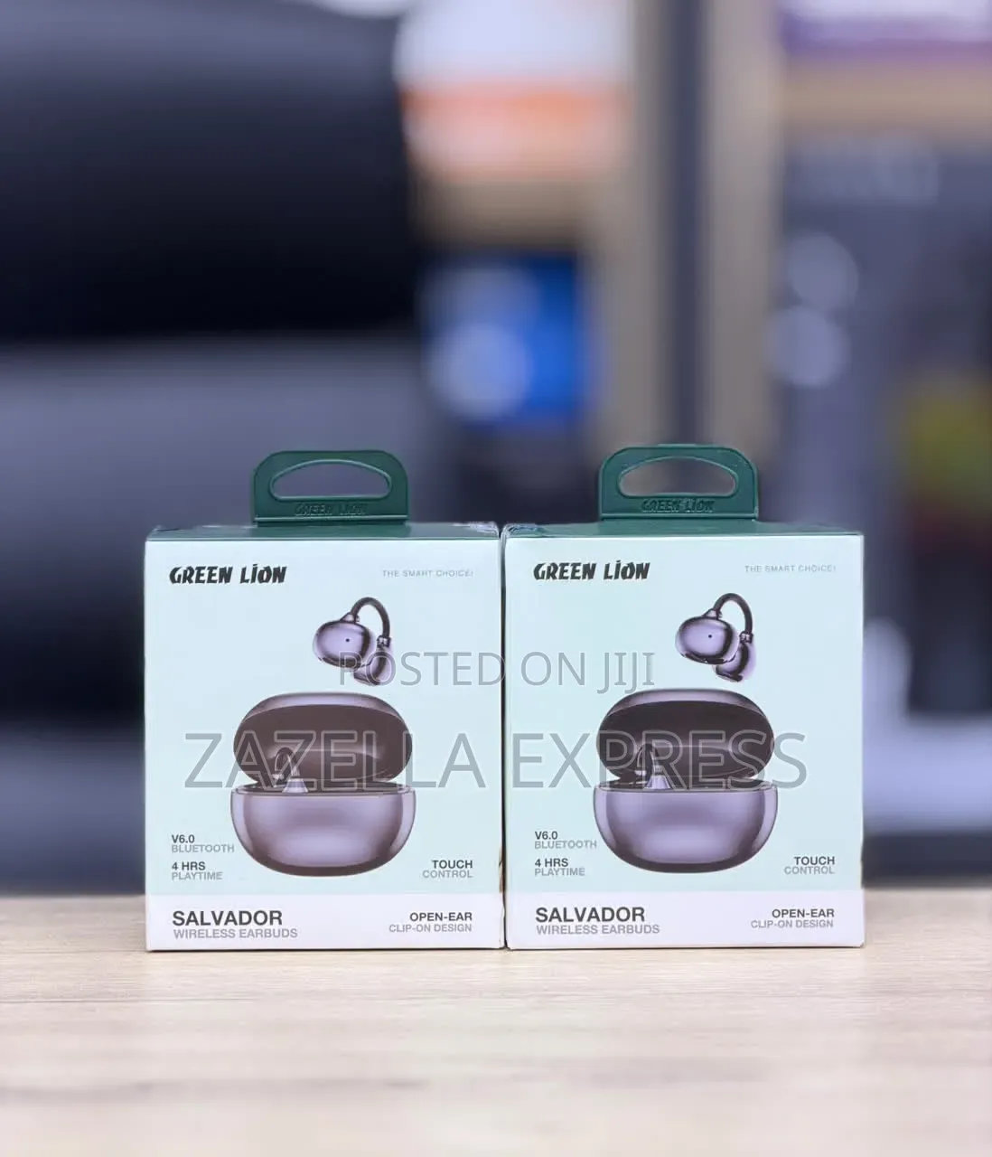 Green Lion Salvador Wireless Earbuds Clip On, True Wireless Bluetooth