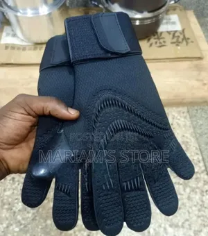 Pair of Black Athletic Gloves