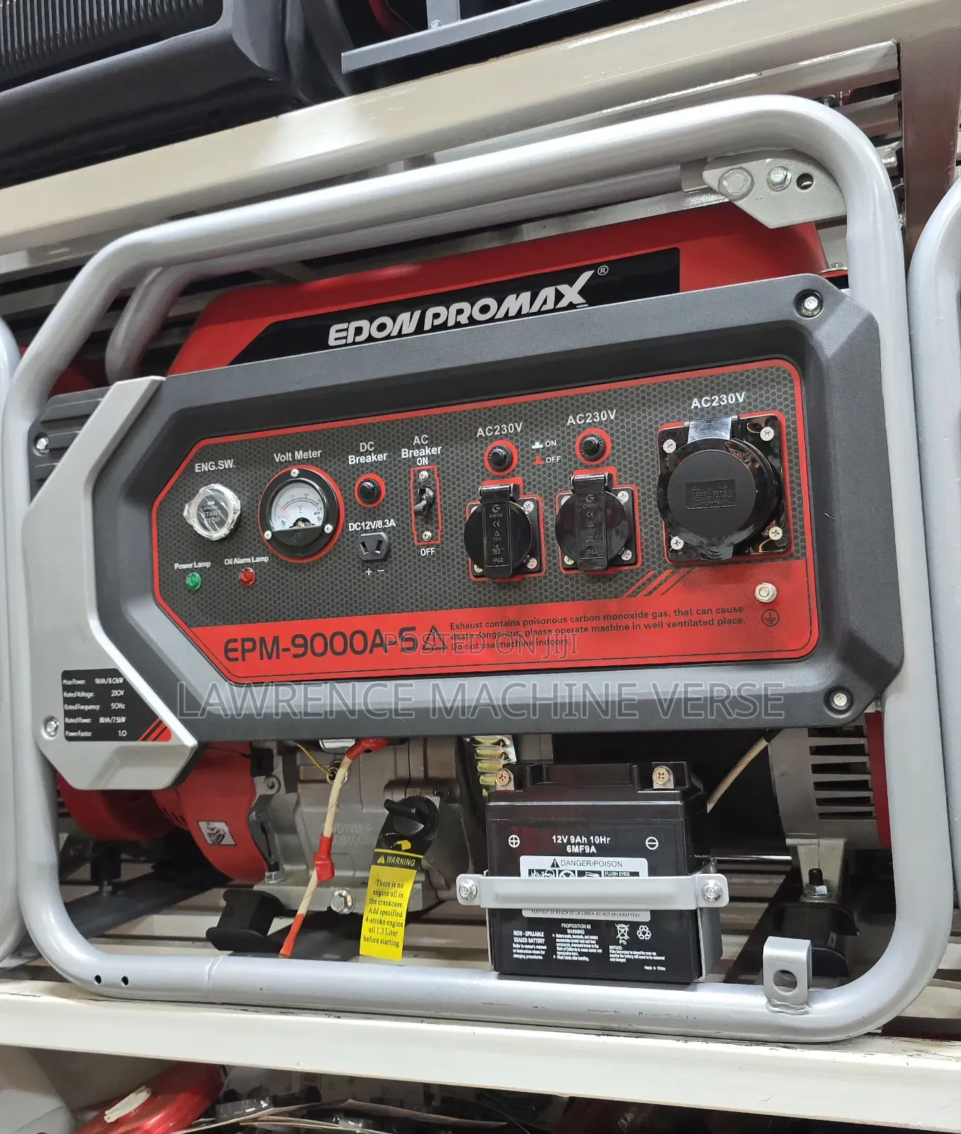 Gasoline Generator EPM 9000AS 9kva Push to Start
