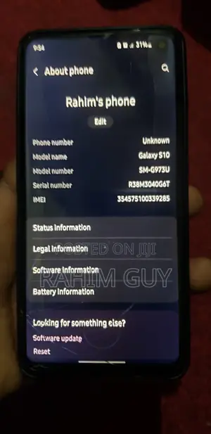Samsung Galaxy S10 128 GB Blue