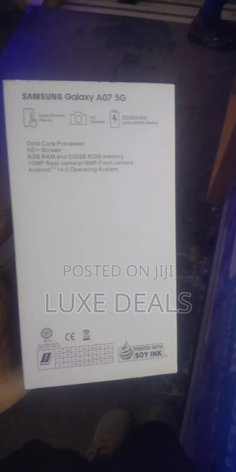New Samsung Galaxy A07 5G 128 GB Black
