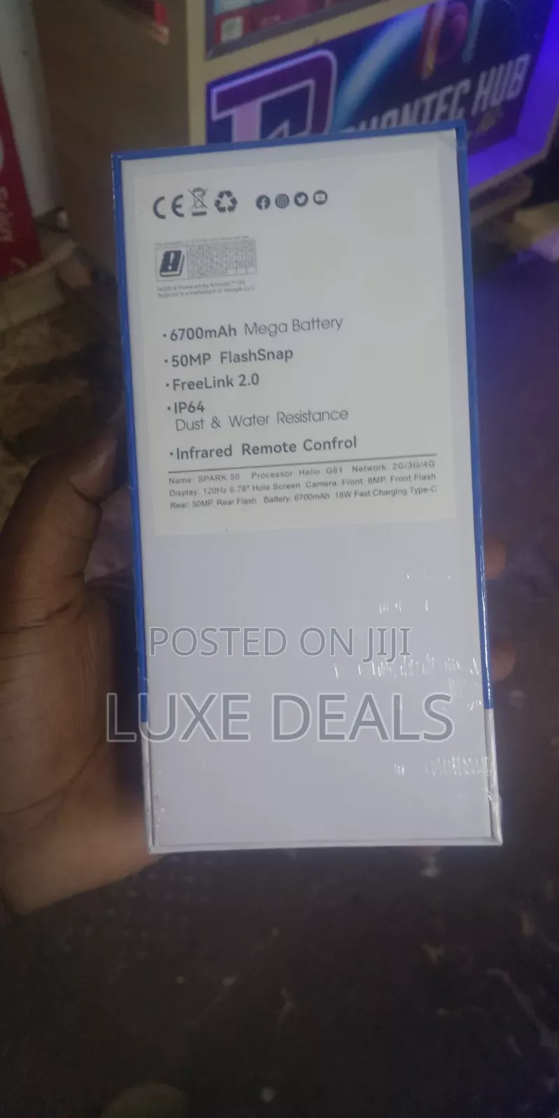 New Tecno Spark 50 128 GB Black