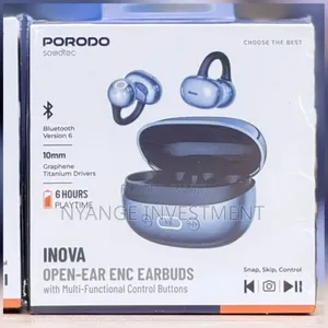 Porodo Soundtec Inova Open-Ear Clip on ENC Earbuds