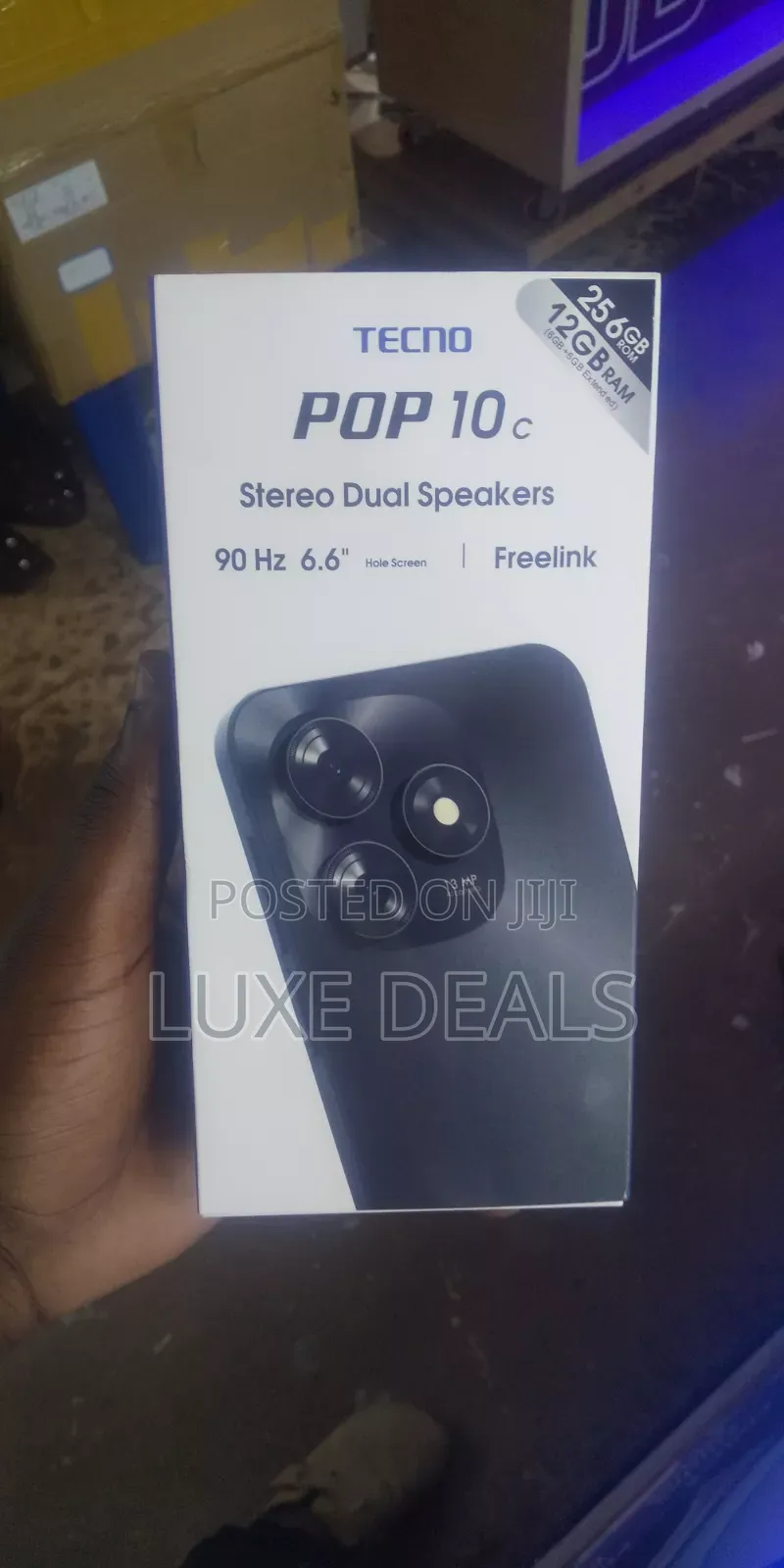 New Tecno Pop 10C 128 GB Black