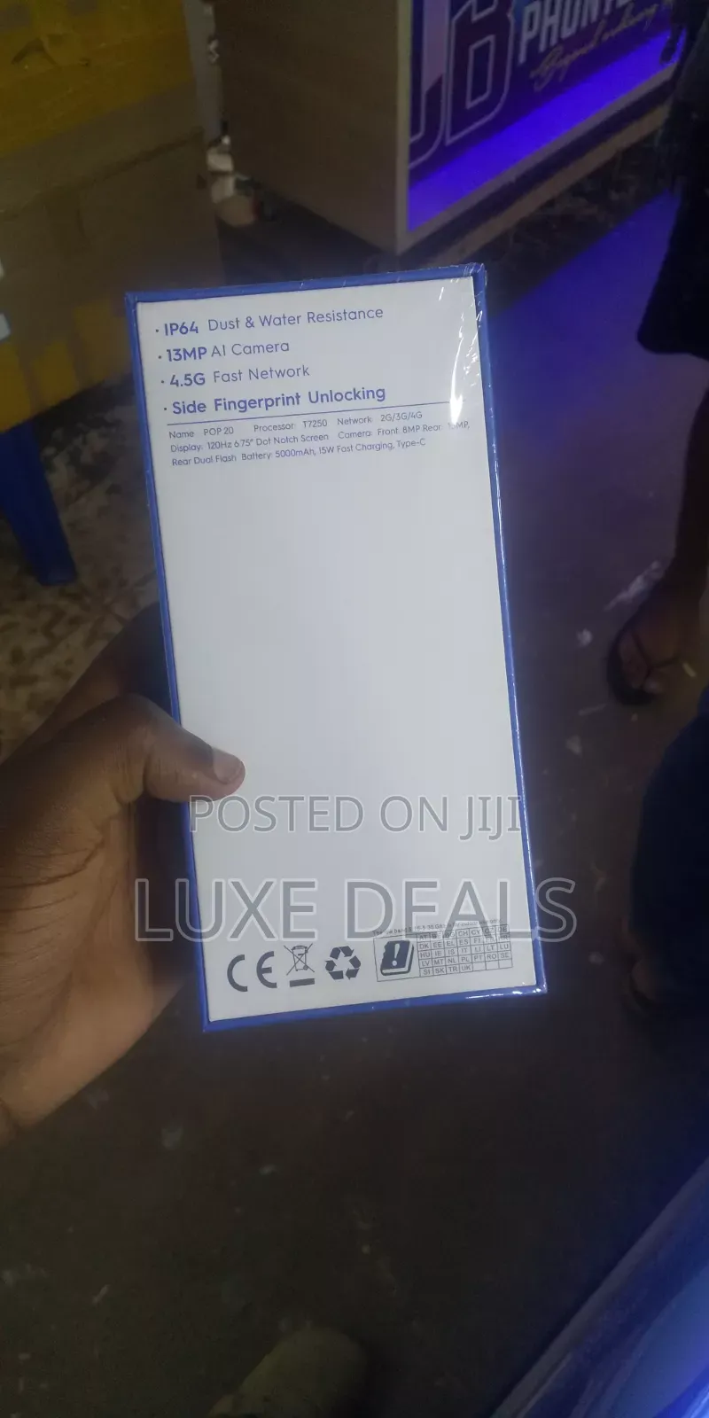 New Tecno Pop 20 128 GB Silver