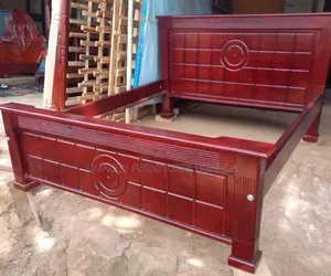 5 by 6 Solid Wooden Tile Bed
