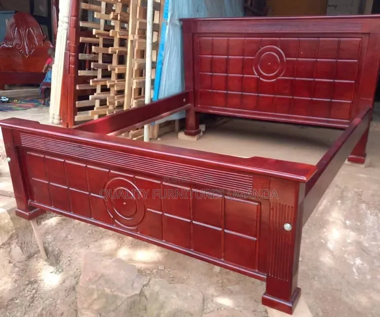 5 by 6 Solid Wooden Tile Bed