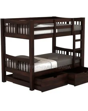 3 by 6 Coffee Brown Bunk Bed