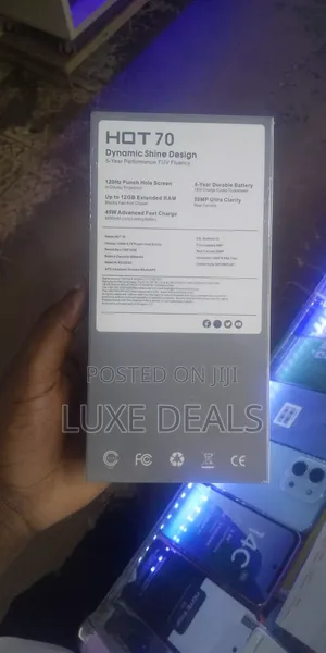 New Infinix Hot 70 256 GB Silver