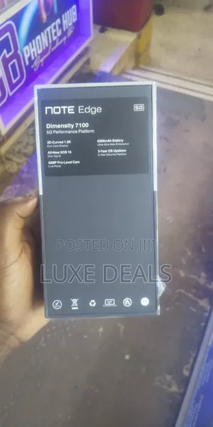 New Infinix Note Edge 256 GB Black