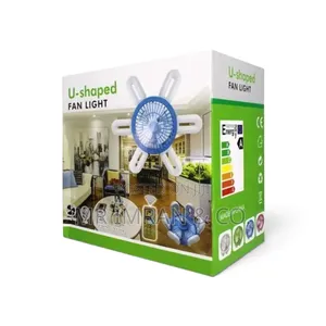 2-in-1 U-Shaped LED Fan Light