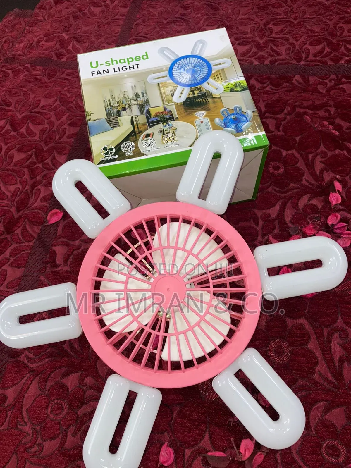 2-in-1 U-Shaped LED Fan Light