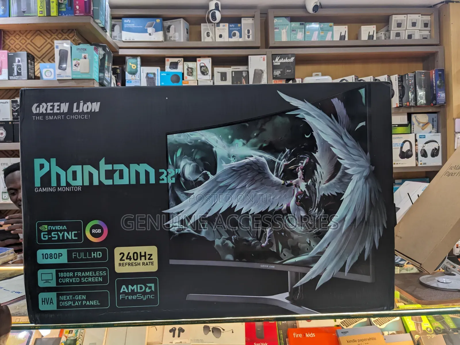 Green Lion Phantom 32inch Curved Gaming Monitor With RGB Lights
