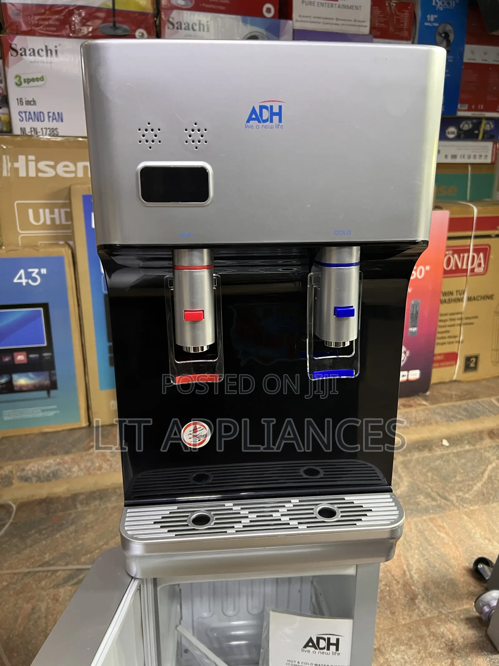 Adh Water Dispenser ,Hot and Cold With 2years Warranty and Storage.