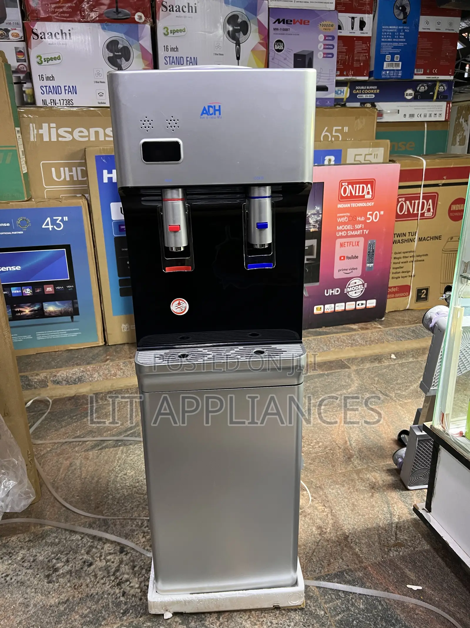 Adh Water Dispenser ,Hot and Cold With 2years Warranty and Storage.