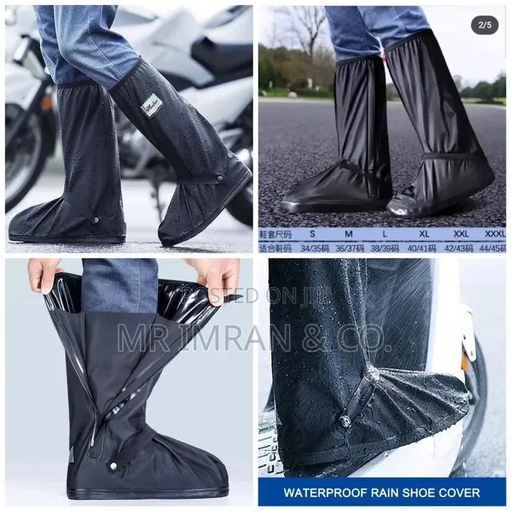 Waterproof, High-Tube Rain Shoe Covers