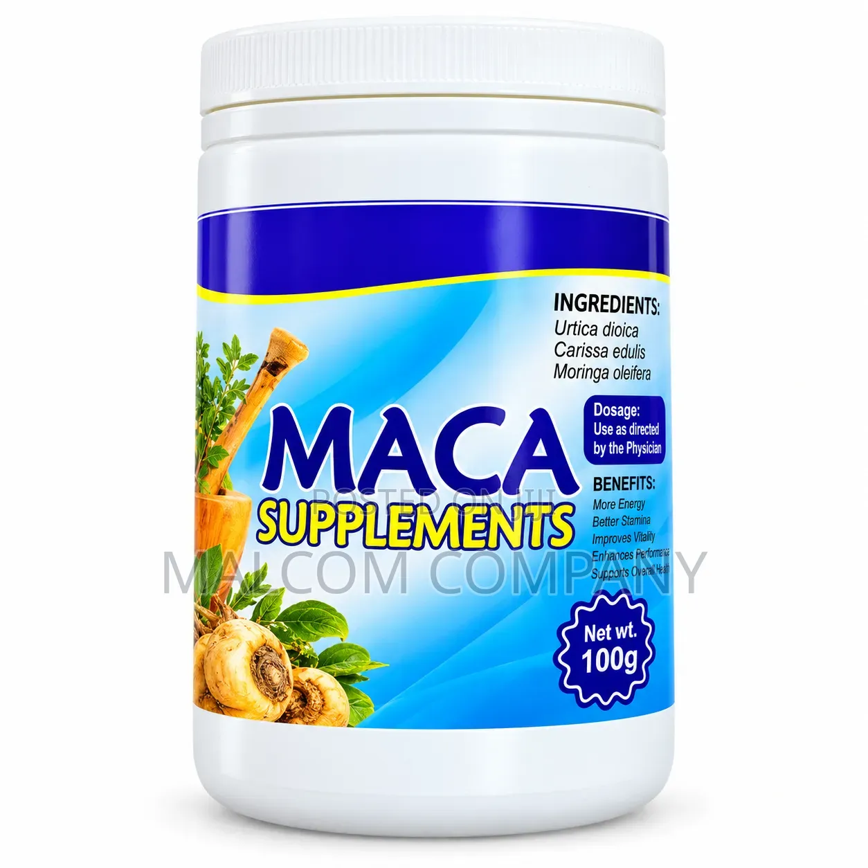 Maca Supplements for Men – Libido & Sexual Wellness Support 100g