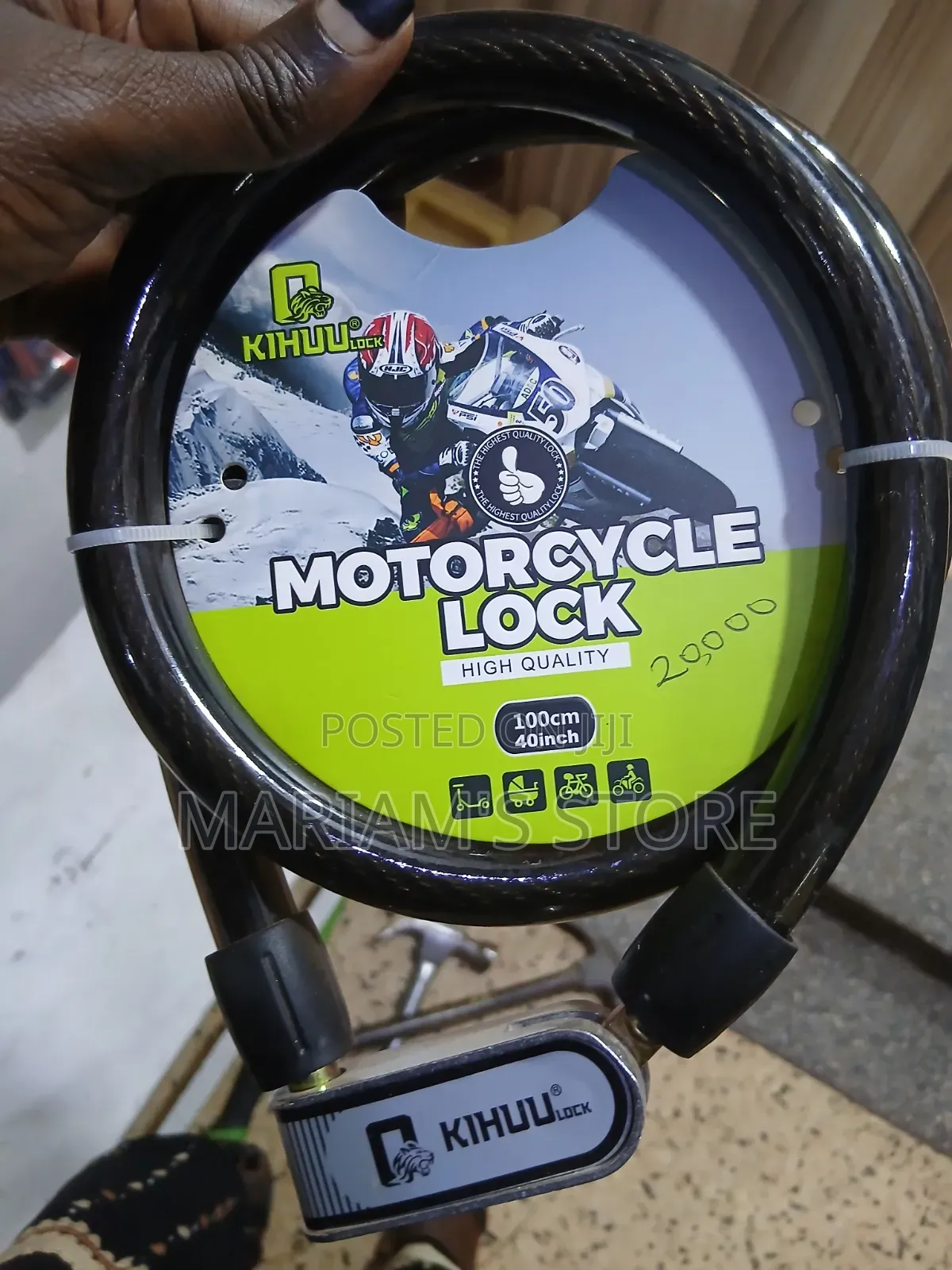 Motorcycle Cable Lock