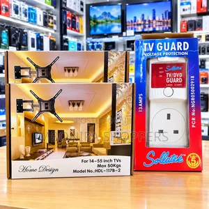 2in1 Combo TV Wall Mount Bracket & Sollatek TV Guard Voltage Protector