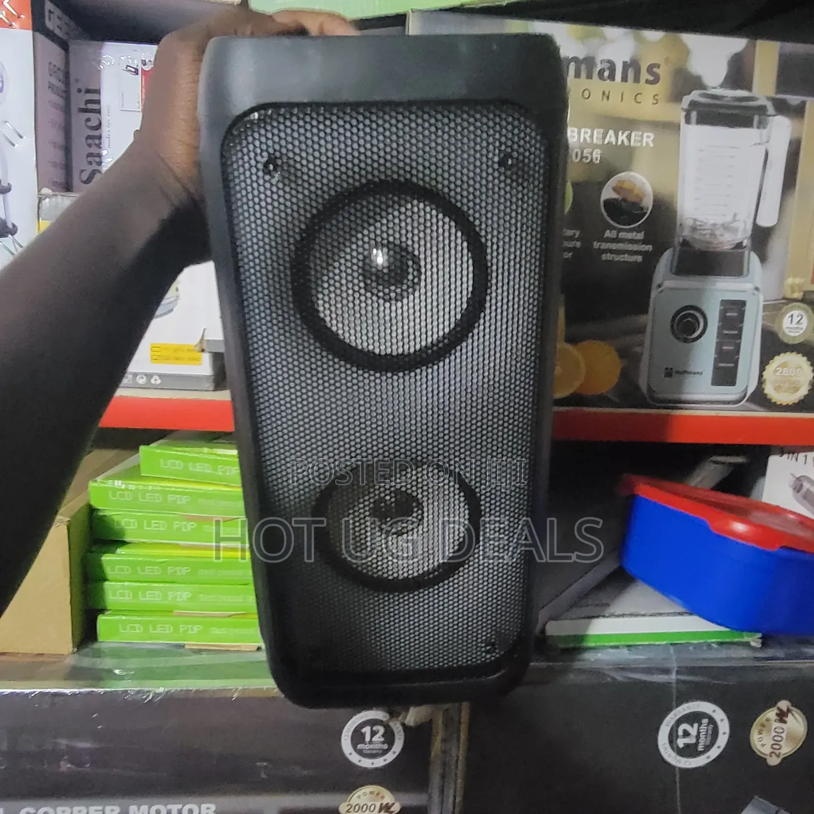 FQL Portable Dual-Driver Bluetooth Party Speaker With RGB Lights