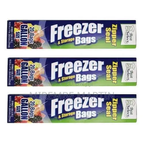 Zipper Seal Freezer & Storage Bags