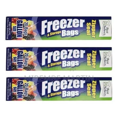 Zipper Seal Freezer & Storage Bags