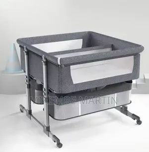 Baby Beside Crib, Twins Baby Bed Sleeper, Crib With Storage Basket