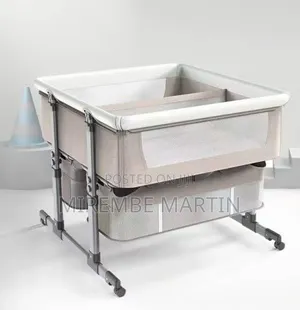 Baby Beside Crib, Twins Baby Bed Sleeper, Crib With Storage Basket