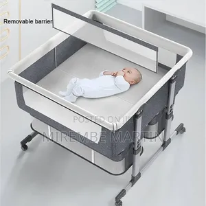 Baby Beside Crib, Twins Baby Bed Sleeper, Crib With Storage Basket