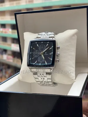 Man's Watch Poedagar 866 Square Chronograph Men’s Watch With a Black