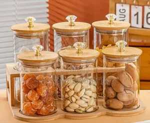 6-Piece Airtight Glass Storage Jar Set