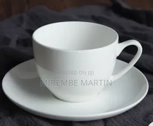 Classic White Ceramic or Porcelain Cup