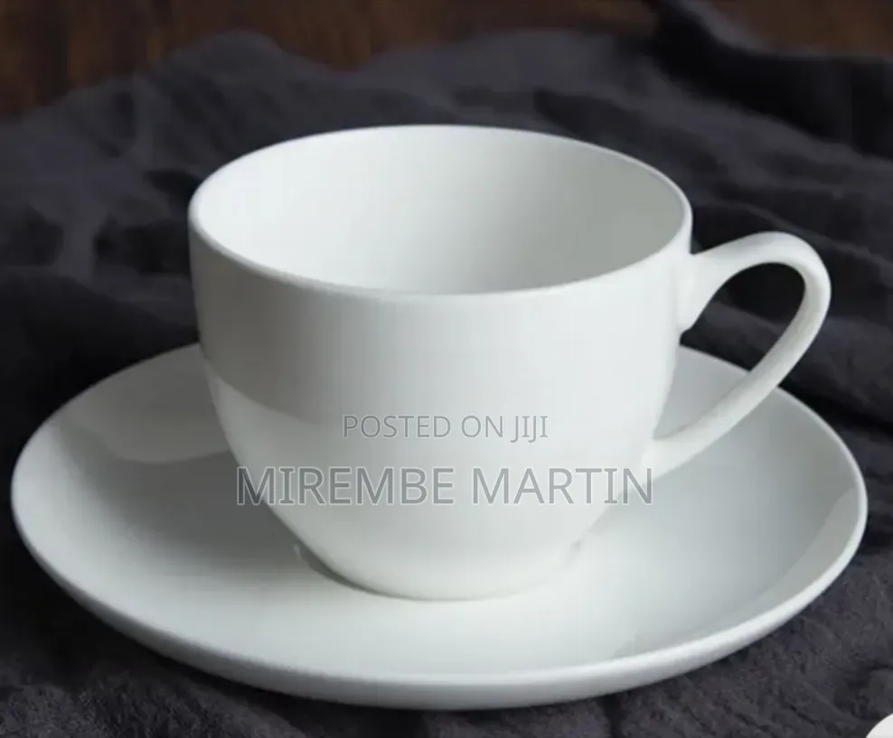 Classic White Ceramic or Porcelain Cup