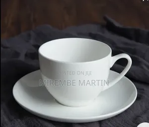Classic White Ceramic or Porcelain Cup