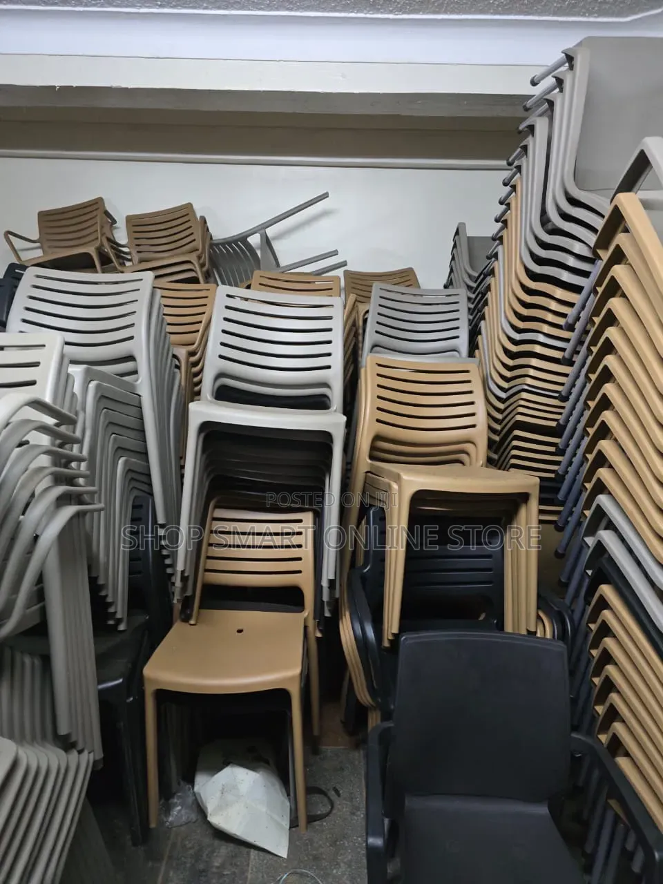 1Pcs Portable Armless Plastic Chairs Plastic Chairs