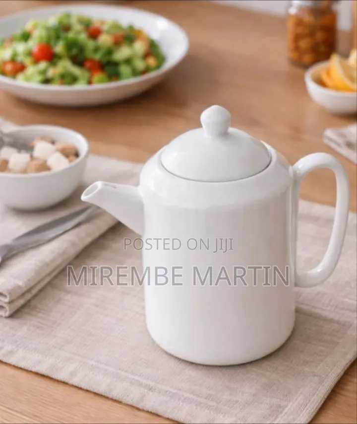 Classic White Porcelain Teapot