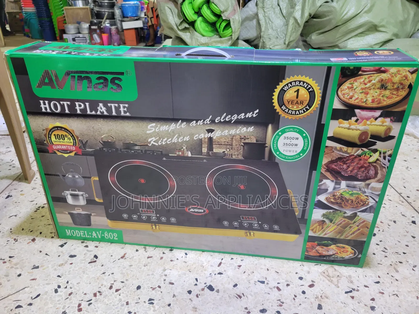 AVINAS AV-802 Double Electric Hot Plate / Infrared Cooker 3500W