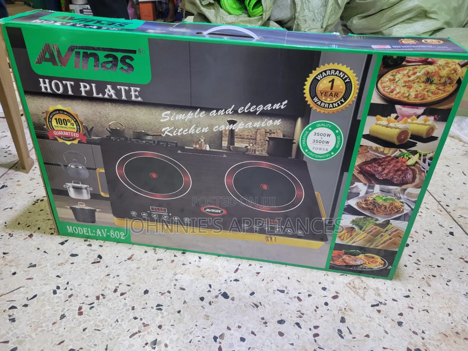 AVINAS AV-802 Double Electric Hot Plate / Infrared Cooker 3500W