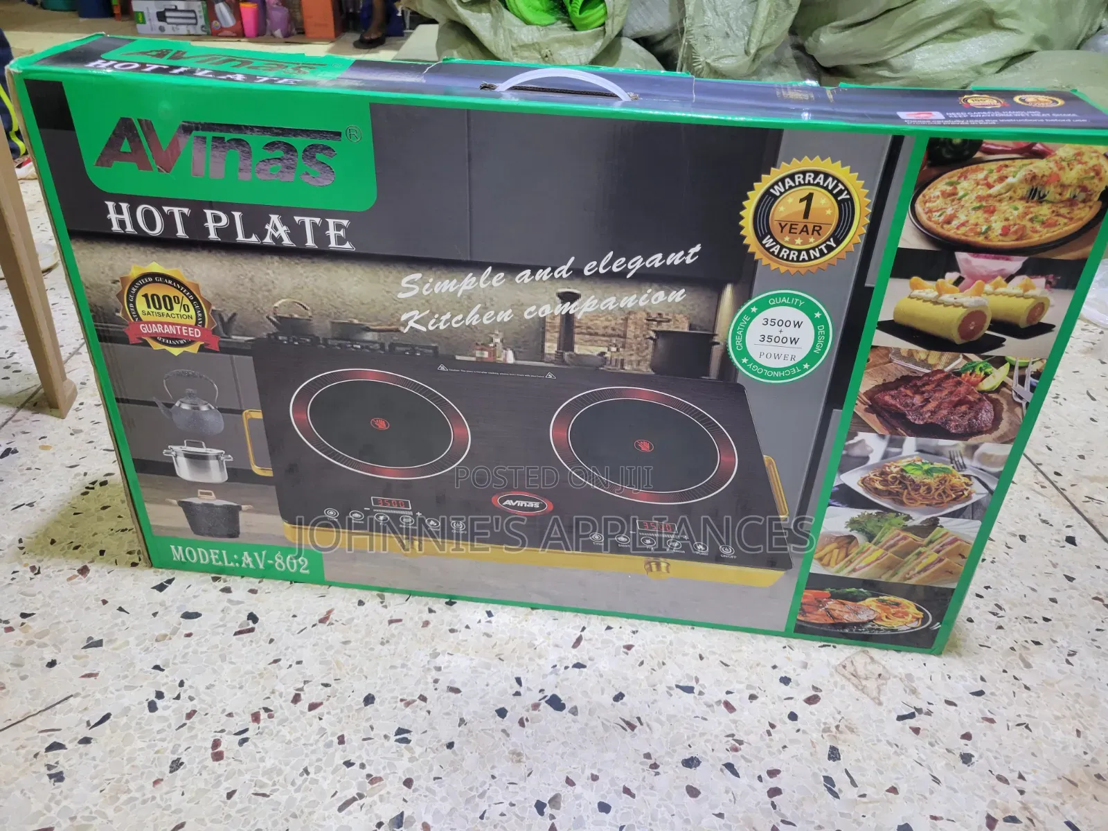 AVINAS AV-802 Double Electric Hot Plate / Infrared Cooker 3500W