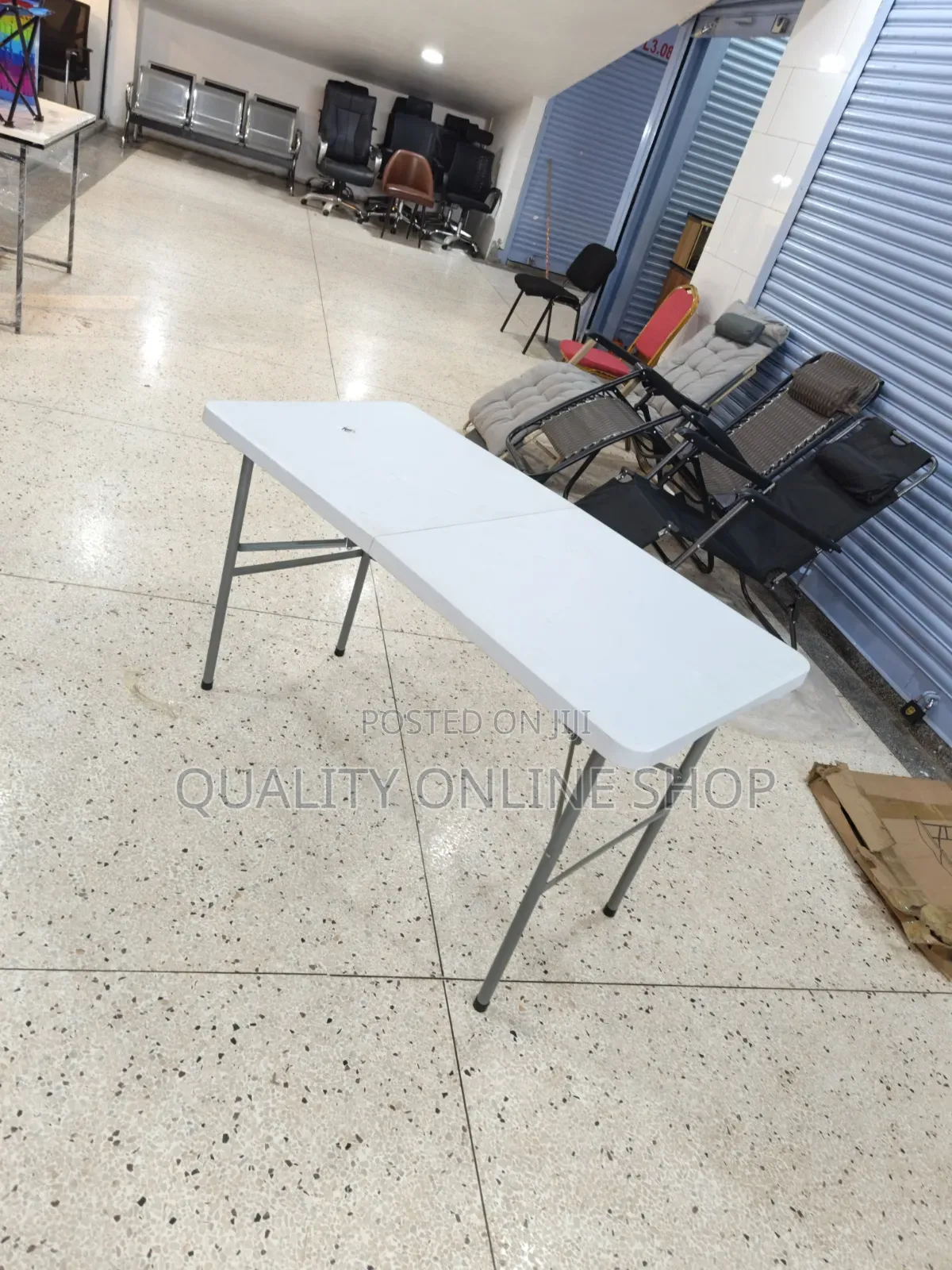 Metal Frame Foldable Plastic Table Plastic Table