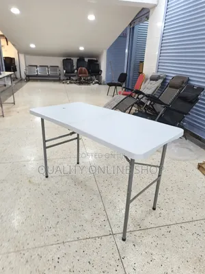 Metal Frame Foldable Plastic Table Plastic Table