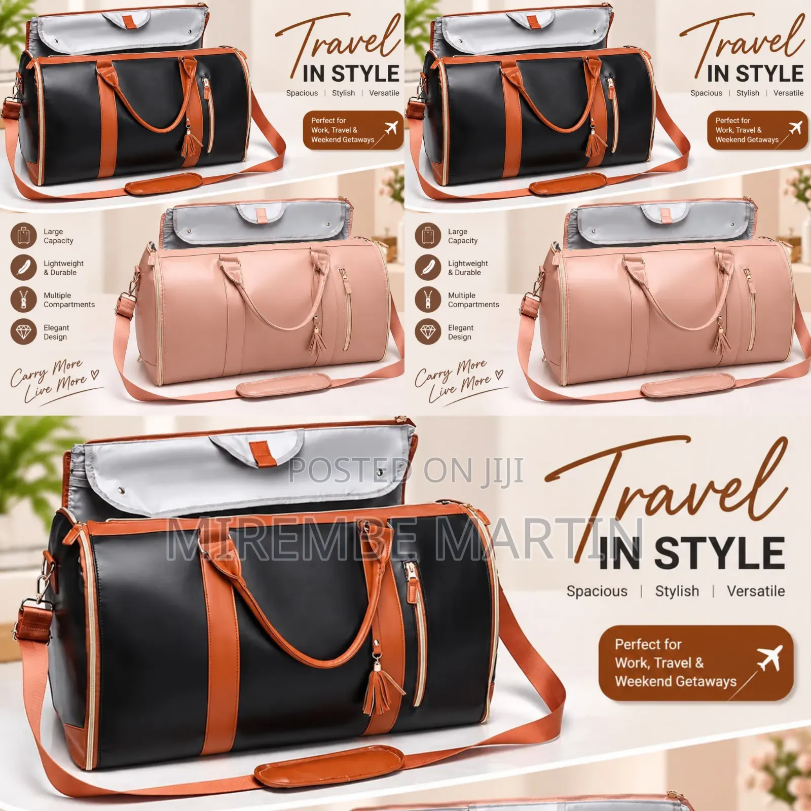 2-in-1 Travel Duffel Bag