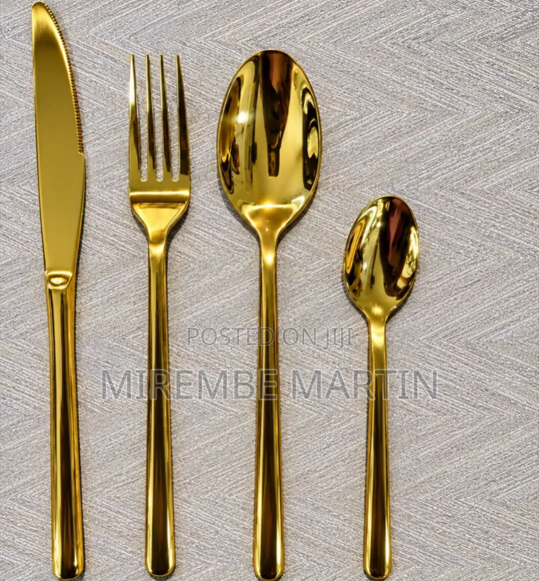 Gold Stainless Steel Flatware