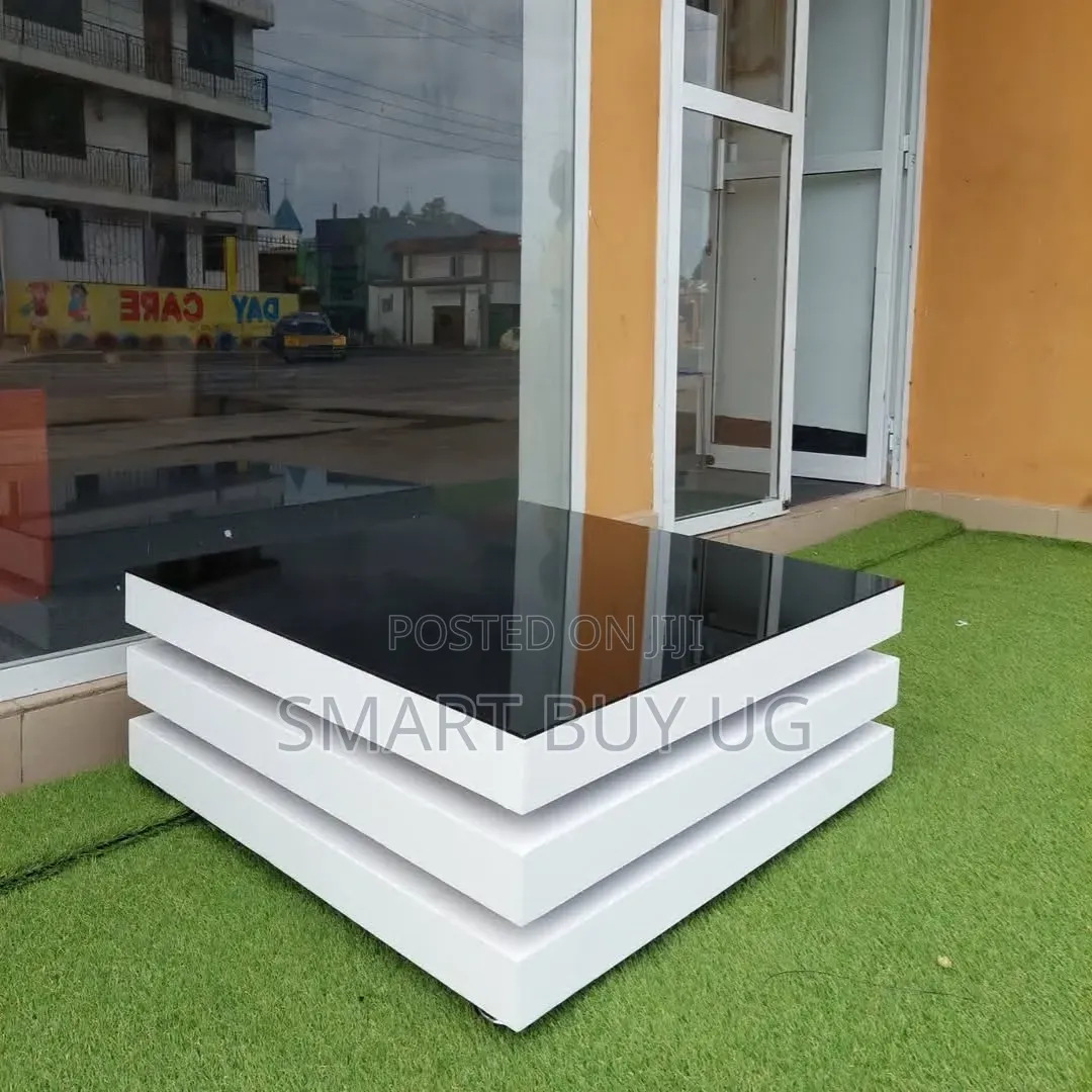 Brand New Glass Center Tables - White - 80cm - Kampala