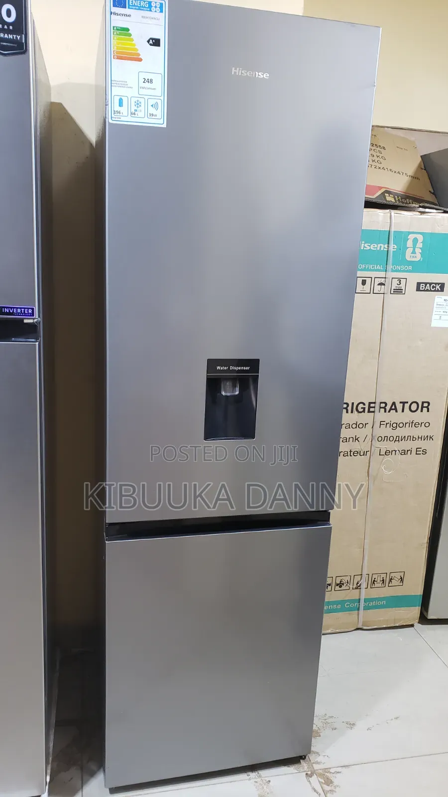 Hisence 341 Fridge With Water Dispenser