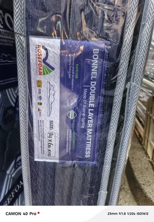 6*6*10 Inches Spring Mattresses. Bonnel Double Layer ( Rosefoam)